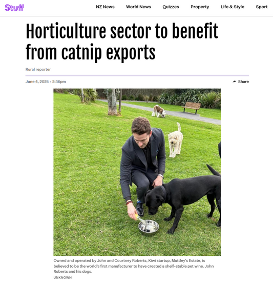 Stuff NZ: Horticulture sector to benefit from catnip exports